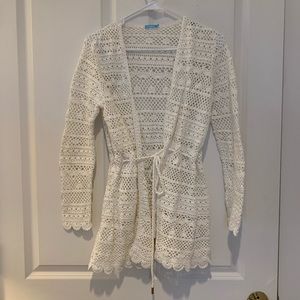 J. McLaughlin crocheted cardigan